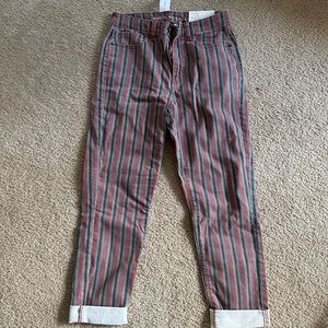American Eagle colorful striped mom jeans. Size 2 (26W) and brand new with tags